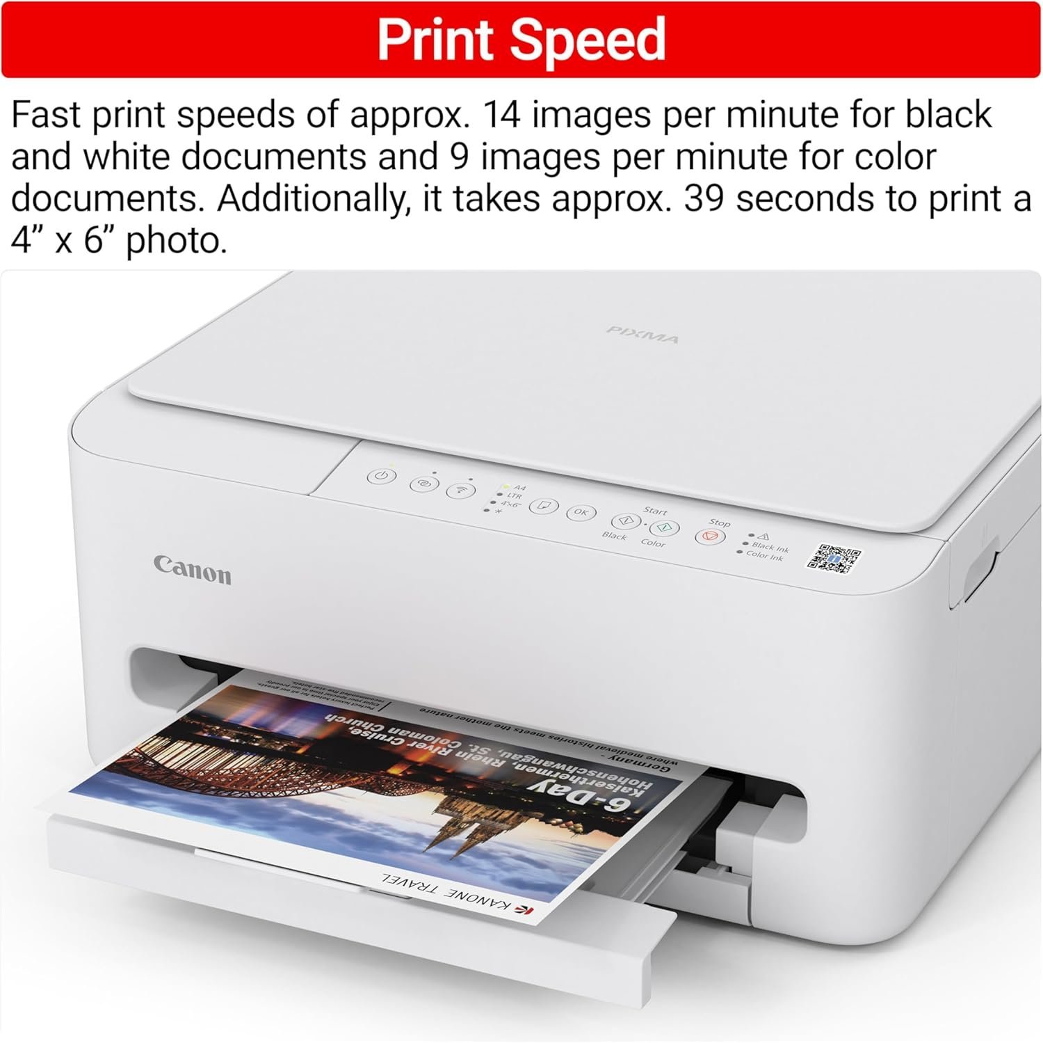 Canon PIXMA TS4320 Wireless Color Inkjet Printer for Duplex Printing