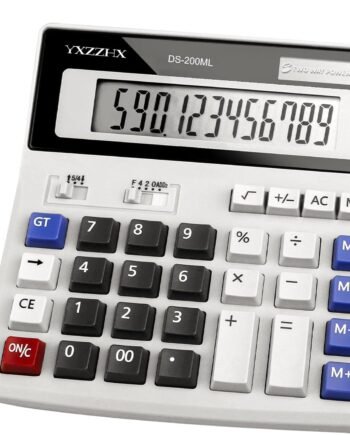 Desk Calculator 12 Digit Extra Large 4.3-Inch LCD Display