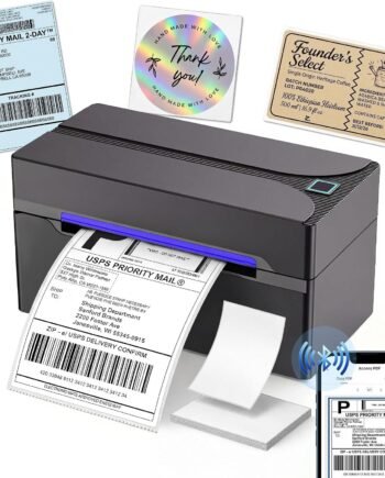 Thermal Shipping Label Printer, 4X6 Bluetooth Label Printers