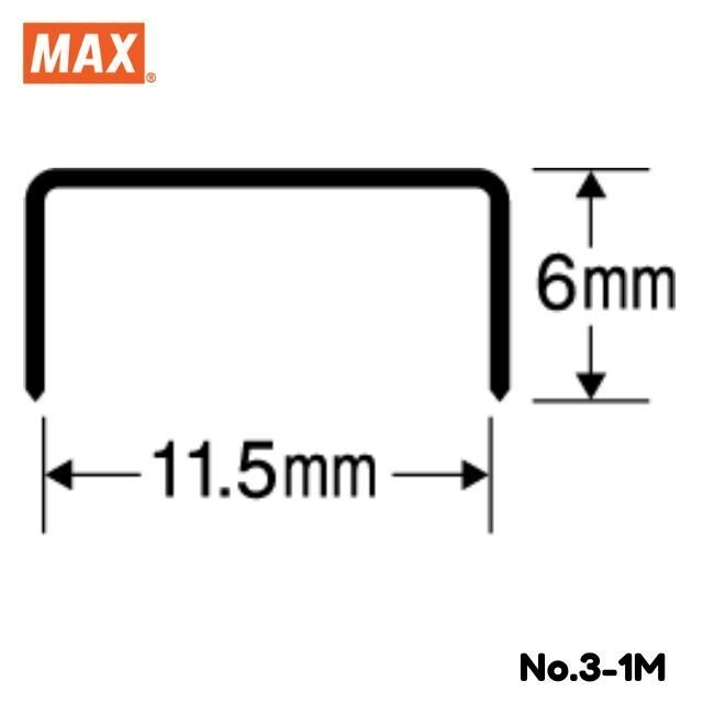 Max Staples NO:3-1M Refill (2 boxes)