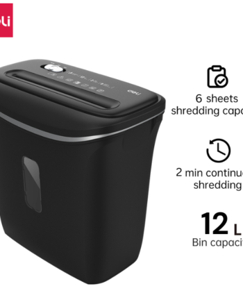 Deli Paper Shredder A4 6'sheets
